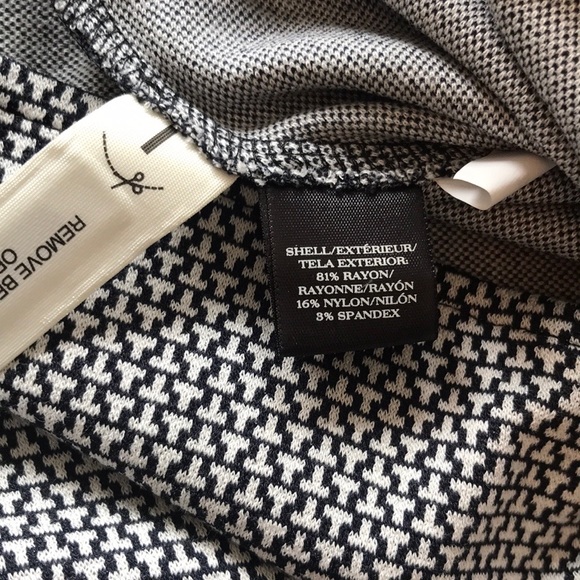 NWT ANN TAYLOR A-Line Patterned Navy/White Skirt - Picture 5 of 7